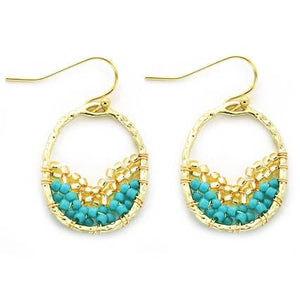 Slice Turquoise Earrings