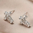 Load image into Gallery viewer, Rhinestone Cross Earrings
