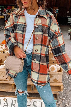 Plaid Flannel Shacket Jacket