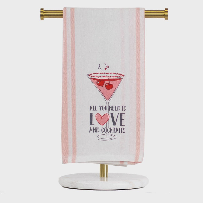 All You Need Is Love & Cocktails Hand Towel