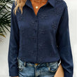 Load image into Gallery viewer, Floral Embroidery Long Sleeve Top
