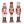 Load image into Gallery viewer, Christmas Red &amp; White Nutcrackers
