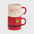 Load image into Gallery viewer, Santa Stackable Mugs Set
