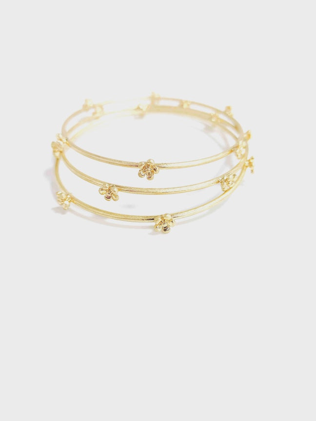 Greta Gold Bangle Bracelets