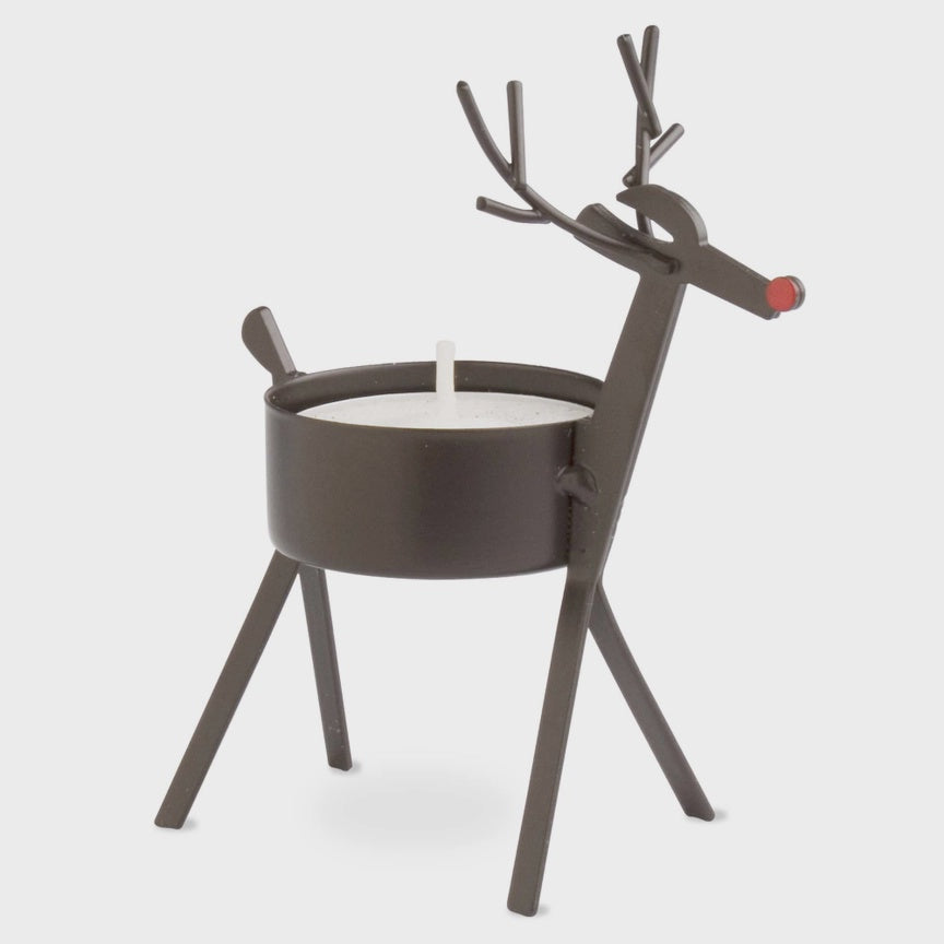 Bronze Reindeer Tealight Holder