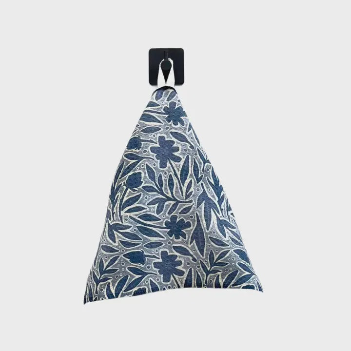 Blue Flower Waffle Dishcloths