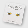 Load image into Gallery viewer, Bee Studs by Sona Studio
