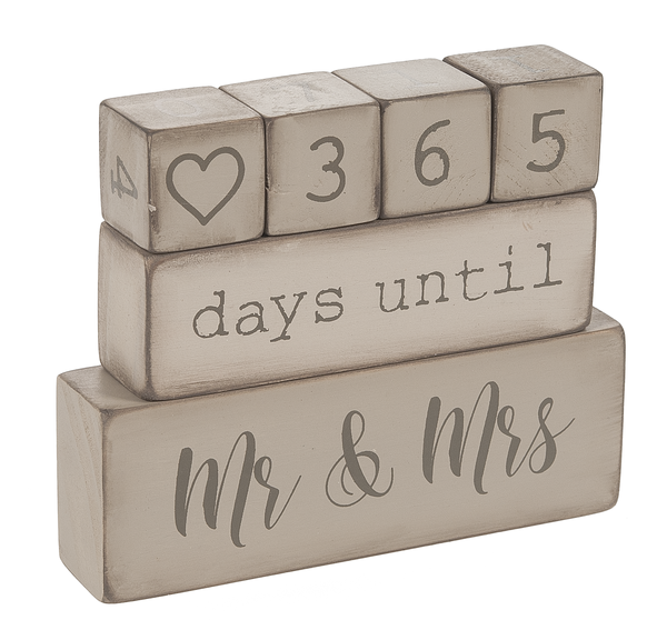 Wedding Countdown Block Calendar