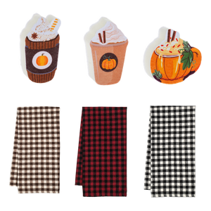 Fall Tea Towel & Sponge Set