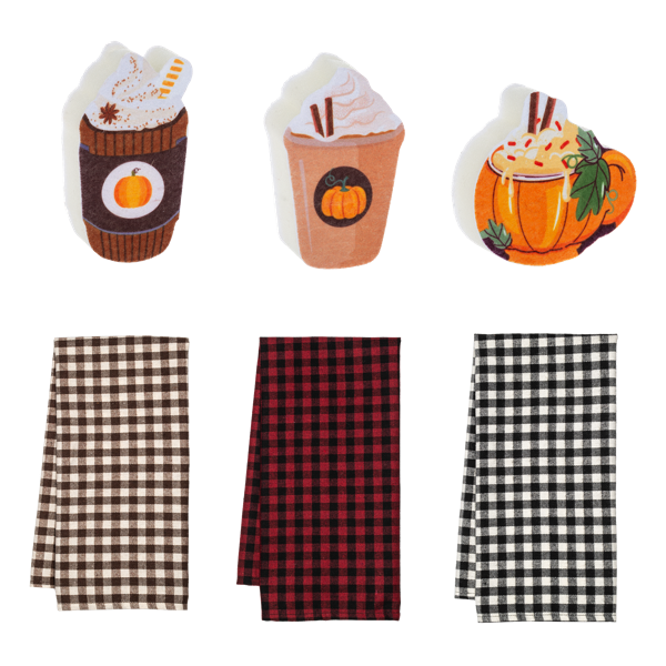 Fall Tea Towel & Sponge Set