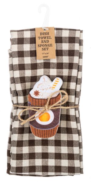 Fall Tea Towel & Sponge Set