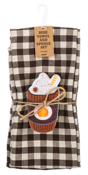 Fall Tea Towel & Sponge Set