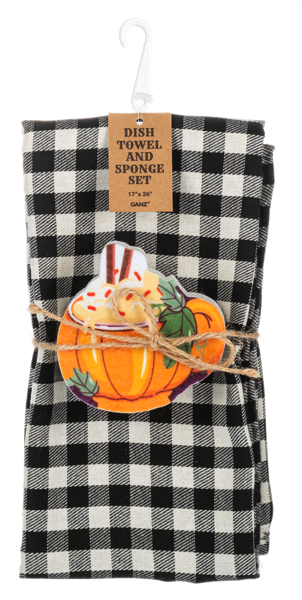 Fall Tea Towel & Sponge Set