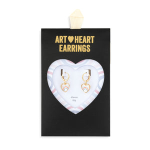 Art Heart Earrings