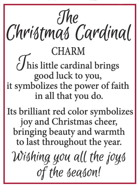 Christmas Cardinal Charms