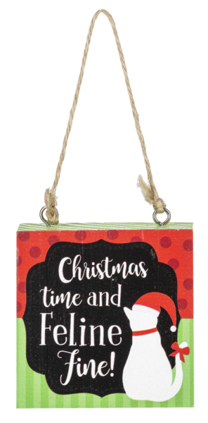 Feline Fine Christmas Ornament