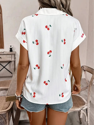 Cherry Print Blouse