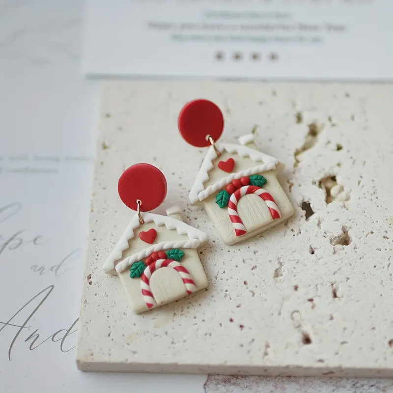 Christmas Clay Dangles