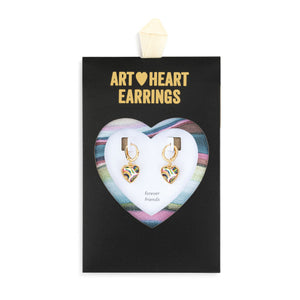 Art Heart Earrings