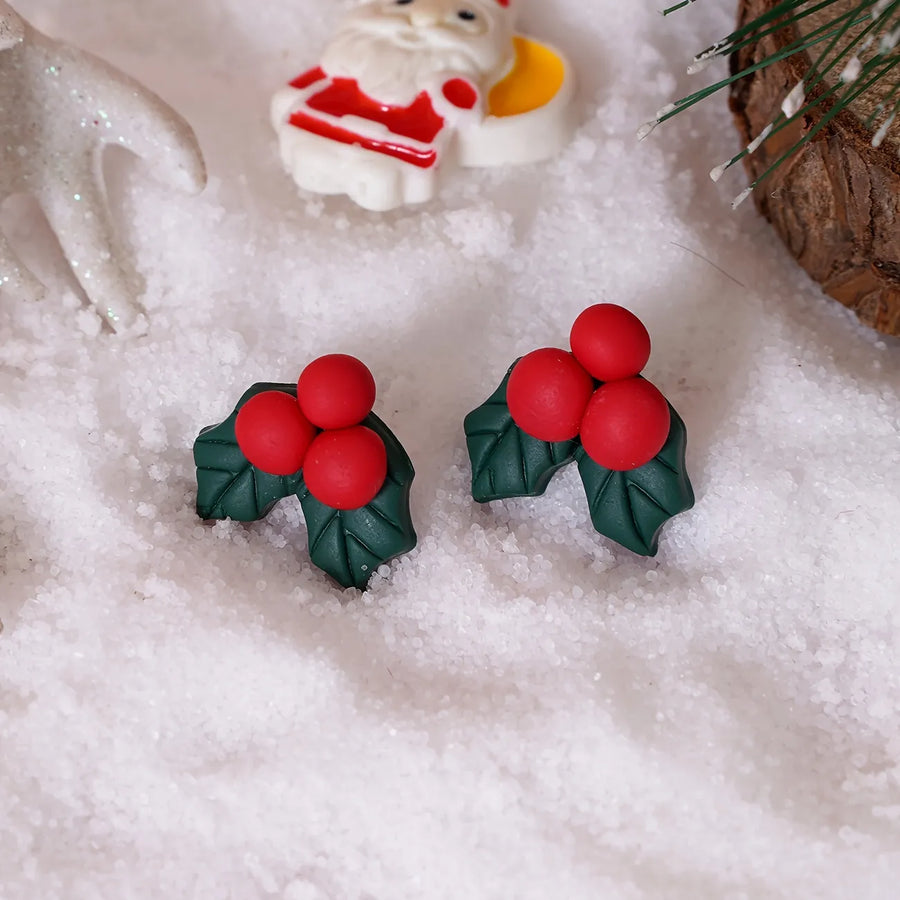 Christmas Clay Studs