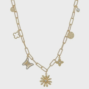Bluma Gold Charm Necklace