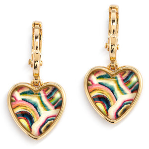 Art Heart Earrings