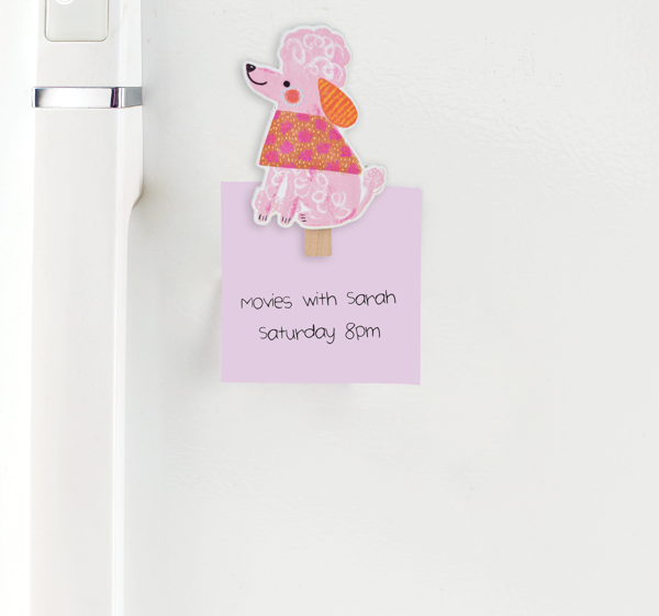 Whimsy Dog Magnet Clip Set