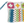 Load image into Gallery viewer, Crochet Striped Wristlet Pouches
