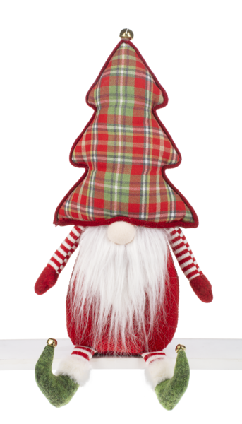 Gnome w/Plaid Tree Hat