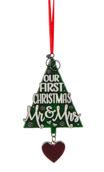 Our First Christmas Mr. & Mrs. Ornament
