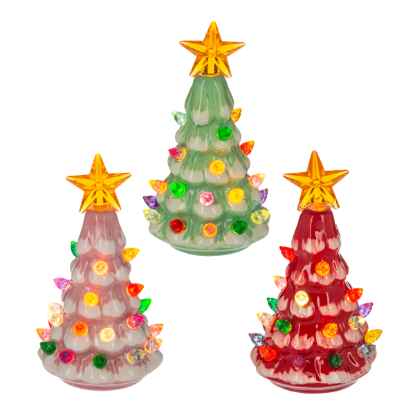 LED Light Up Retro Tree Mini Shimmers