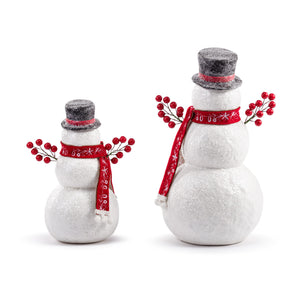 Snowmen Berry Branch Figures