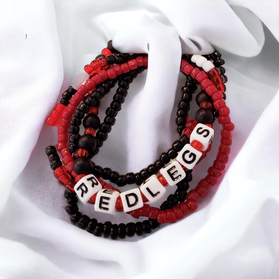 Cincinnati Reds Beaded Stack Bracelets