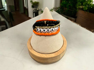 Bengals Beaded Stack Bracelets