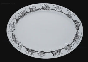 Cincinnati Landmarks Oval Serving Plate