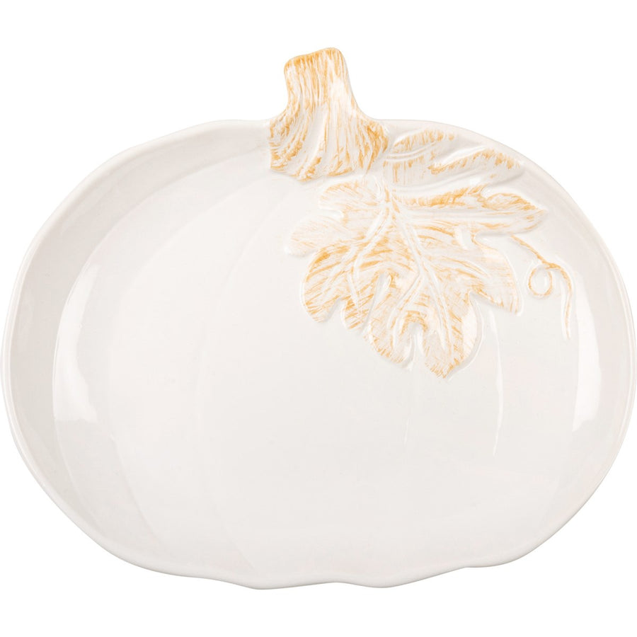 White Pumpkin Plate