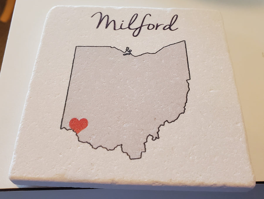 Personalized Milford Coaster