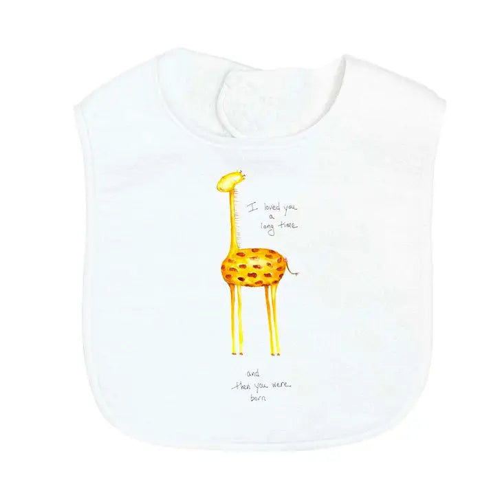 White Baby Bibs with Designs