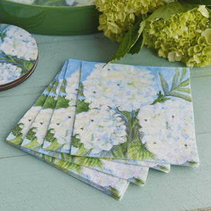 Hydrangea Cocktail Napkins - Pack of 20