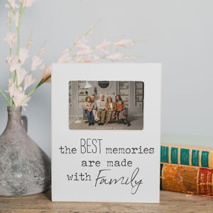The Best Memories Are Made with Family Wooden Frame