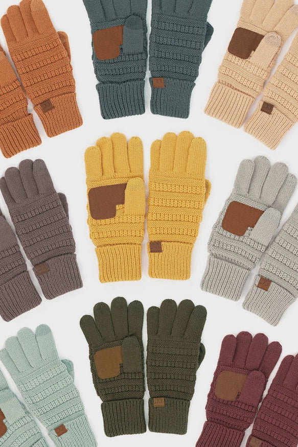 C.C Knitted Touch – Compatible Gloves Screen Busy Bee Boutique