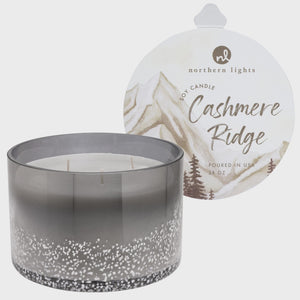 Cashmere Ridge Hand-Blown Glass Soy Candle