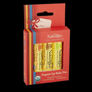 Naked Bee Holiday Lip Balm Trio