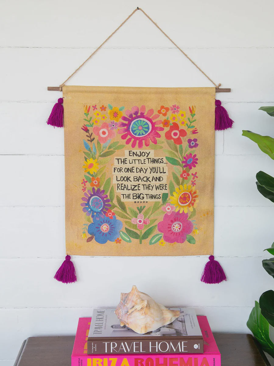 Enjoy the Little Things Tapestry